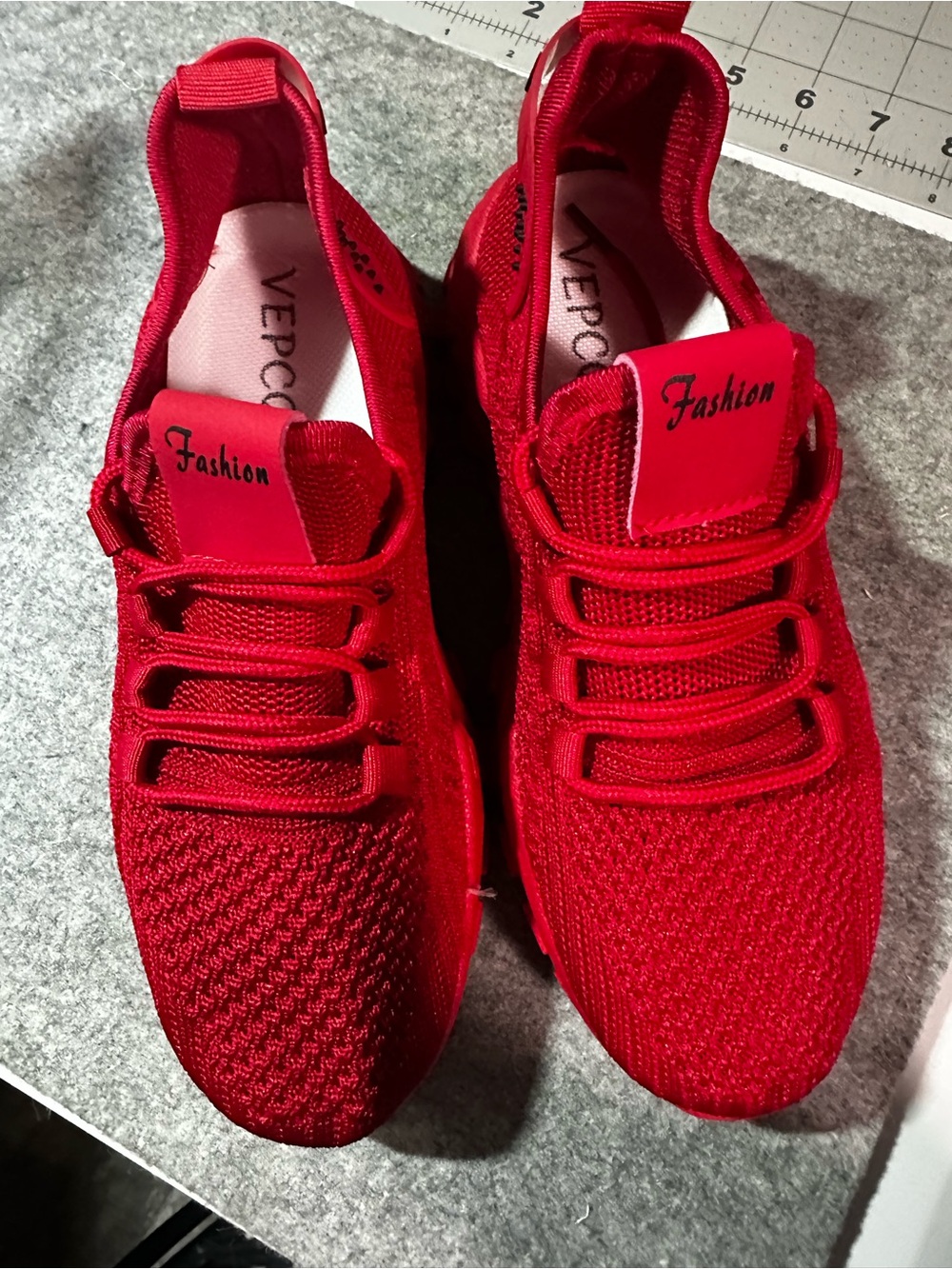 Womens Red Sneakers 6.5